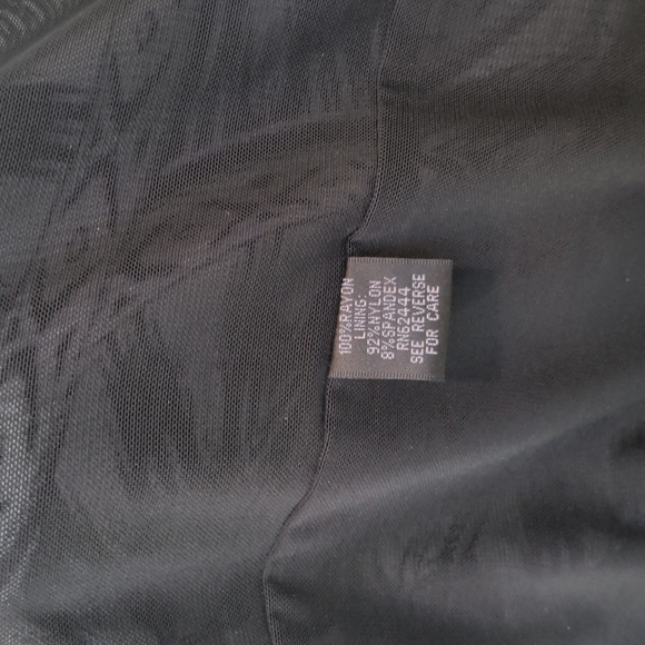 Worn once Nicole Miller Artelier black & white fitted dress size L - Picture 6 of 8